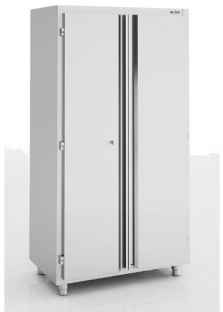 Armoire haute en inox avec porte battante - 600x600x1900 mm
