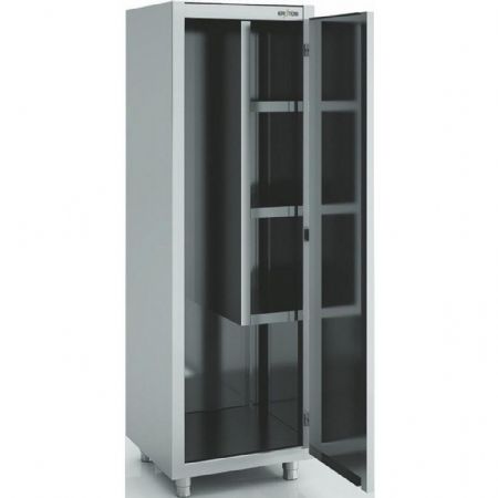 Armoire de Rangements Inox 1 porte battante 600x450x1900 mm - Eratos - APL-60 Armoire de Rangements Inox 1 porte battante 600x450x1900 mm - Eratos - APL-60