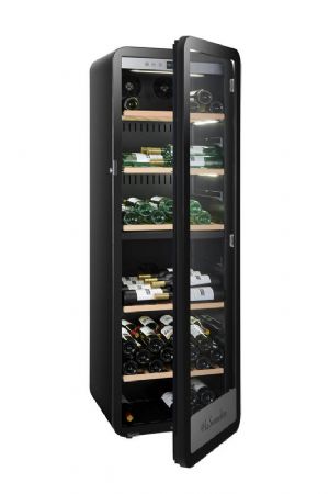 Cave  vins de vieillissement controlable  distance 1 porte vitre - 181 bouteilles