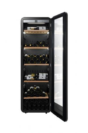 Cave  vins de vieillissement controlable  distance 1 porte vitre - 185 bouteilles