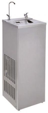 Fontaine à eau réfrigérée inox 35 L/h Monophasé 400x400x1250 mm - Furnotel - AQUA35 Fontaine à eau réfrigérée inox 35 L/h Monophasé 400x400x1250 mm - Furnotel - AQUA35