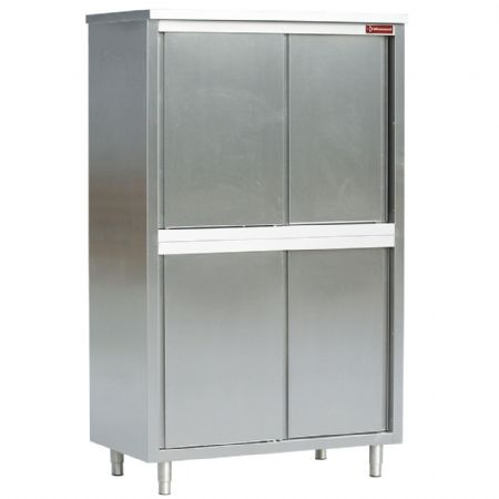 Armoire de Rangements Inox haute portes coulissantes 2000x600x2000 mm - Diamond - AR206V1/B Armoire de Rangements Inox haute portes coulissantes 2000x600x2000 mm - Diamond - AR206V1/B