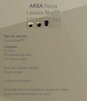 Machine  caf professionnelle  capsules Lavazza Blue