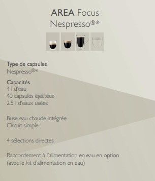 Machine  caf professionnelle  capsule Nespresso