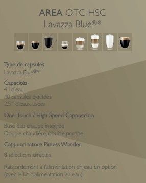Machine  caf professionnelle  capsules Lavazza Blue