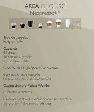 Machine  caf professionnelle Nespresso  systme  capsules
