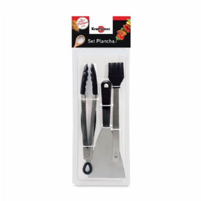 Set de cuisine pro avec pince, spatule et pinceau inclus Set de cuisine pro avec pince, spatule et pinceau inclus