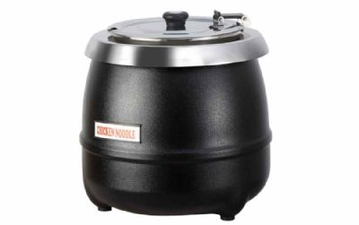 Soupière noire finition mate volume 10 L