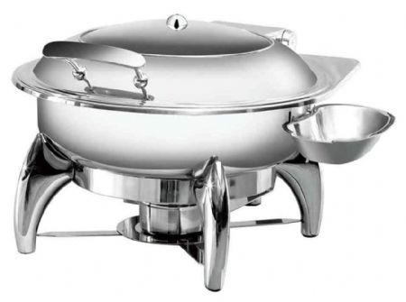 Chafing dish rond couvercle hublot 6L 525x465x400 mm - Atosa - AT52293 Chafing dish rond couvercle hublot 6L 525x465x400 mm - Atosa - AT52293