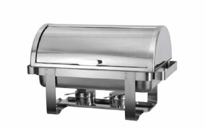 Chafing dish budget avec couvercle pliant et maintien en chaleur à 90°C