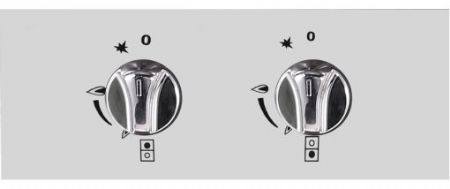 Fourneau profondeur 700 SUR PLACARD Gaz 2 brûleurs 14 kW - Atosa - AT7G2B-F-2