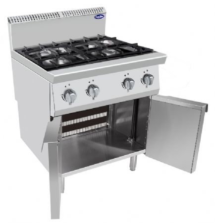 Fourneau profondeur 700 sur placard gaz propane 4 feux 28 kW - Atosa - AT7G4B-F-2 Fourneau profondeur 700 sur placard gaz propane 4 feux 28 kW - Atosa - AT7G4B-F-2
