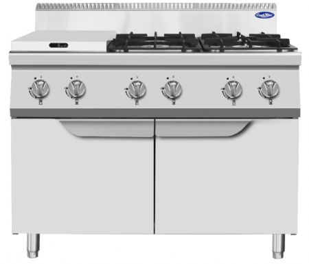 Fourneau profondeur 700 sur placard Gaz propane 6 brûleurs 42 kW - Atosa - AT7G6B-F-2 Fourneau profondeur 700 sur placard Gaz propane 6 brûleurs 42 kW - Atosa - AT7G6B-F-2