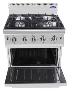 Fourneau profondeur 700 sur four Gaz propane 6 feux - Atosa - AT7G6BO-2