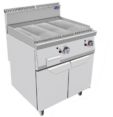 CHARCOAL SUR PLACARD Gaz propane 800x700x1085 mm - Atosa - AT7G8C-F