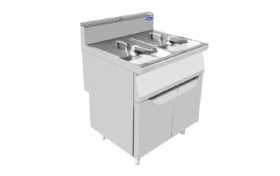 Friteuse gaz installée sur meuble gamme 700 1 cuve