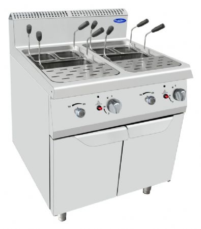 Cuiseur à pâte pro profondeur 700 sur placard Gaz propane 20 kW - Atosa - AT7G8P-F Cuiseur à pâte pro profondeur 700 sur placard Gaz propane 20 kW - Atosa - AT7G8P-F