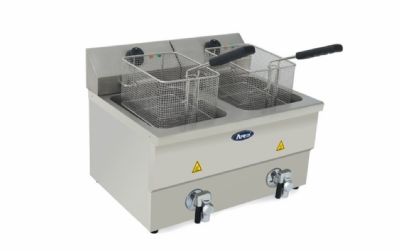 Friteuse �lectrique professionnelle de comptoir double bac 8 L