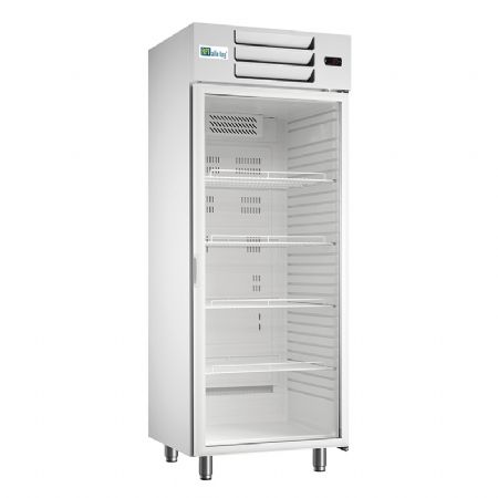 Armoire positive rfrigre 1 porte vitre +1 / +8C blanc - 476L