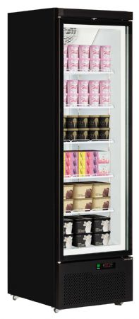 Vitrine murale négative de supermarché Blanche 1 porte - Tefcold - Atom Maxi F1DB