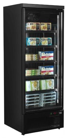 Vitrine murale négative de supermarché Noire 1 porte - Tefcold - Atom Maxi F1DBB