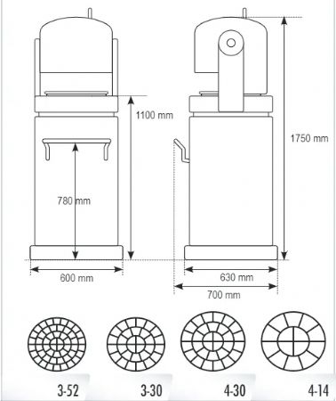 Diviseuse bouleuse automatique avec tte de division au choix incluse