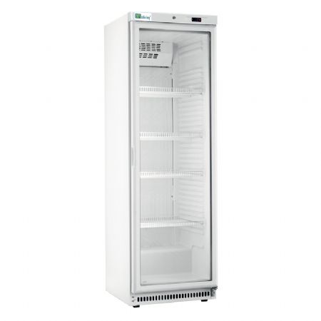 Armoire positive rfrigre 1 porte vitre +1 / +8C blanc - 308L