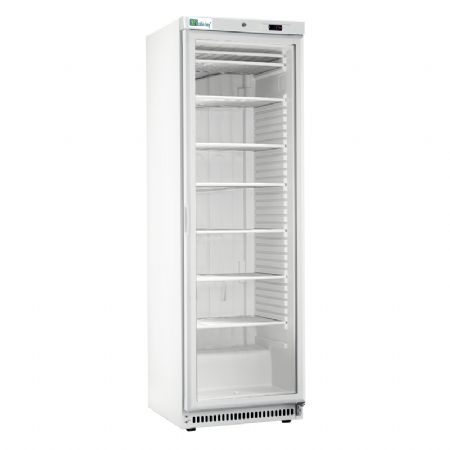 Armoire rfrigre ngative blanche 1 porte vitre -18 / -22C - 268L