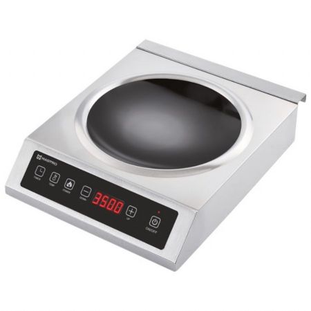 Wok à poser induction 3,5 kW, Ø 280 mm - Virtus - AVZ0006/B