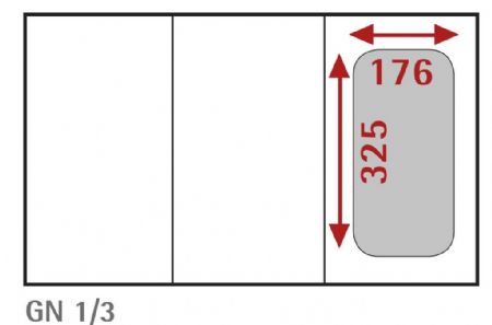 Bac gastronorm GN 1/3 inox 4 L - Afi-Collin-Lucy - B13100