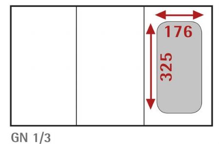 Bac gastronorm GN 1/3 inox 4 L - Afi-Collin-Lucy - B13100