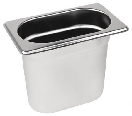 Bac gastronorme GN 1/9 en polycarbonate 3,5 L 106x176x100 mm - Furnotel - B20568