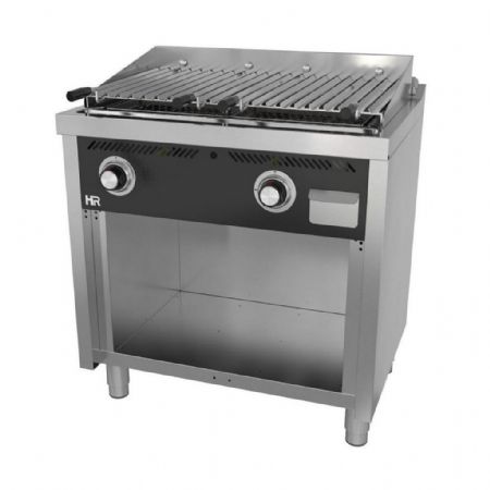 Grill pierre de lave profondeur 600 Gaz 800x600x945 mm - Hr Fainca - B6008E