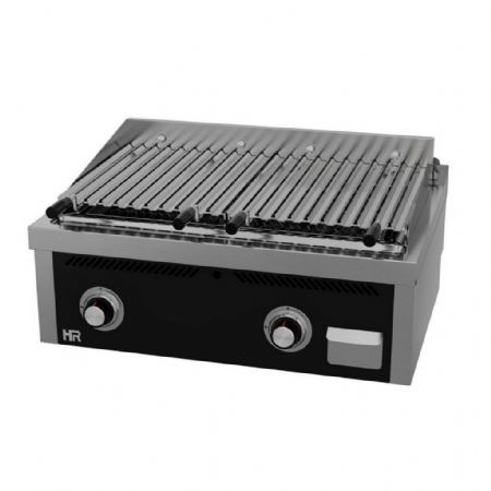 Grill pierre de lave profondeur 600 Gaz à poser 800x600x410 mm - Hr Fainca - B6008S