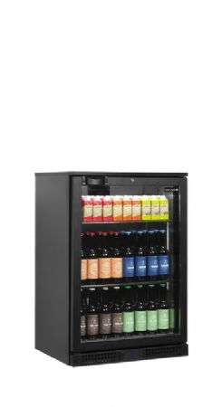 Arrire de bar rfrigr professionnel porte vitre 128 L +2/+10 C - 600x520x900 mm