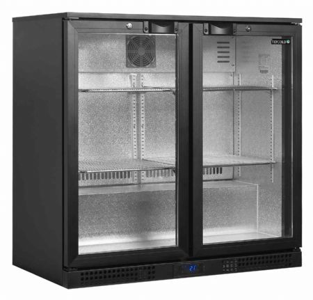 Arrière bar positif à basse consommation avec 2 portes vitrées - Tefcold - BA21H