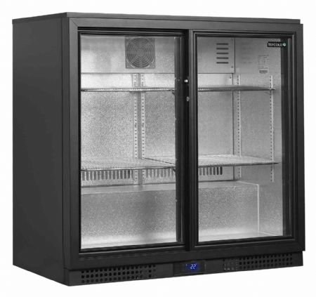 Arrière bar de 2 portes vitrées coulissantes positif - Tefcold - BA21S