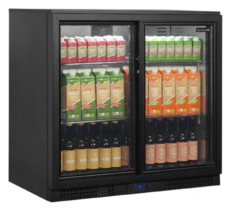 Arrière bar 2 portes vitrées coulissantes positif - Tefcold - BA26S