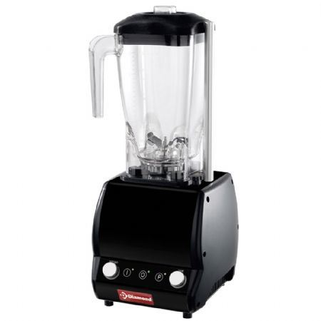 Blender professionnel avec timer et variateur de vitesse, verre carré 2 L, 750 W - Diamond Promo - BAR/VV-T