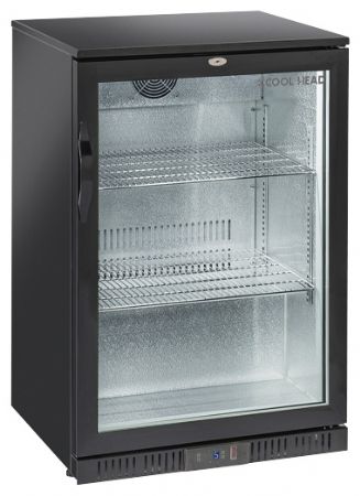 Arrière-bar réfrigéré 1 porte vitrée à charnières 133 L +1/+10°C - Coolhead - BBC 138