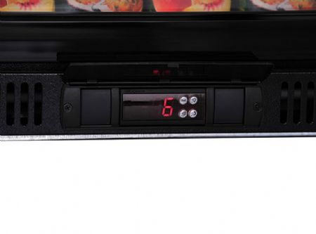 Arrire bar pour boissons noir 2 portes coulissantes 197L - 900x500x860 mm