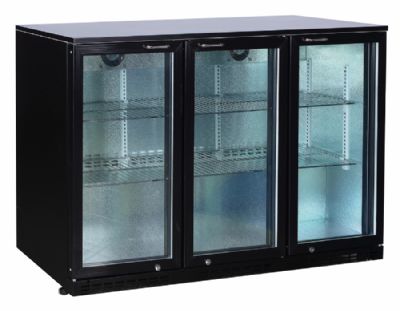 Arrière de bar refrigéré 0/ +8°c 3 portes vitrées - 330 litres Arrière de bar refrigéré 0/ +8°c 3 portes vitrées - 330 litres