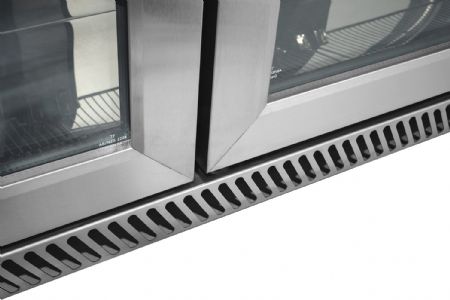 Arrière bar réfrigéré vitré 330 L +2/+10°C - Coolhead - BBX 385