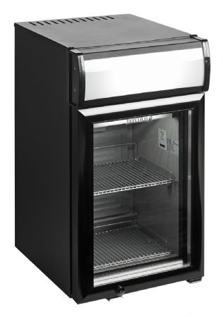 Réfrigérateur table top noir 1 porte vitrée positif - Tefcold - BC25CP