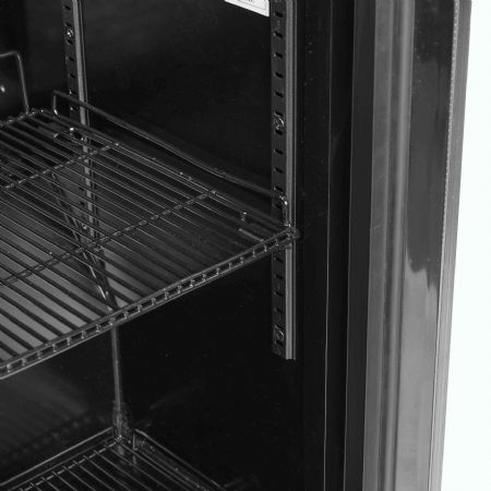 Réfrigérateur de lait noir 1 porte vitrée positif - Tefcold - BC60 MC