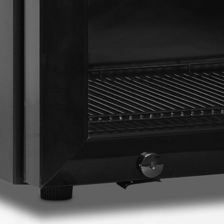 Réfrigérateur table top noir 1 porte vitrée positif - Tefcold - BC60