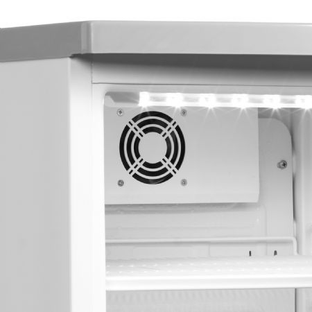 Réfrigérateur à boissons Blanche 1 porte vitrée positive - Tefcold - BC85 w/Fan