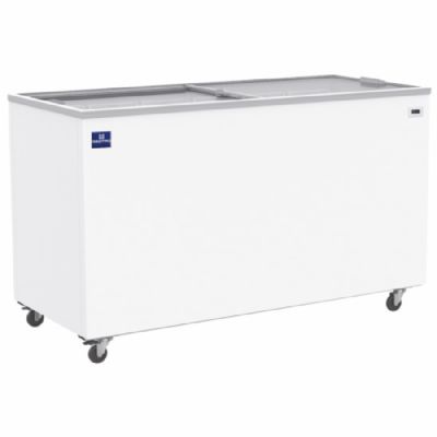 Bahut de congélation blanc vitré coulissant température -18/-24°C et capacité 400 L Bahut de congélation blanc vitré coulissant température -18/-24°C et capacité 400 L