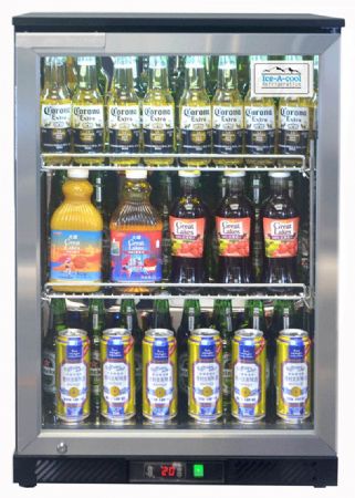 Arrière Bar 1 porte battante inox 130 L positif - Atosa - BDS-130