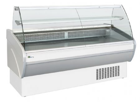 Vitrine de prsentation comptoir avec vitrage bomb +3 / +6C 2 portes - 2000x930x1290mm